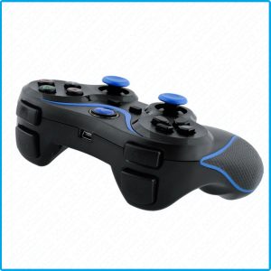 Manette de jeu sans fil Bluetooth pour Sony PS3 Playstation 3 portable Doublehock Noir Bleu